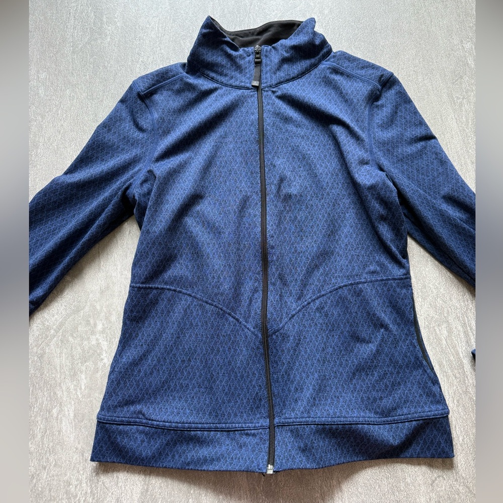 Prana Blue Full Zip Athletic Top Long sleeve Woman’s Medium